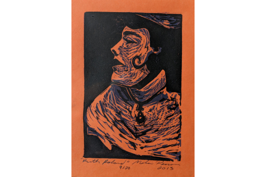Linoleum Print: Ruth Roland